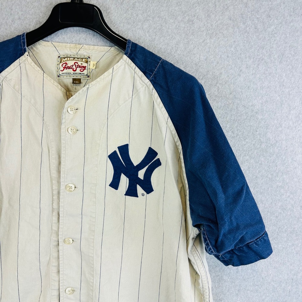 Cooperstone Collection Mirage XXL NYC Yankees Button Up Jersey Shirt 1961 - Picture 2 of 13
